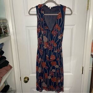 Kookai Floral V Neck Sleeveless Mini Dress 1